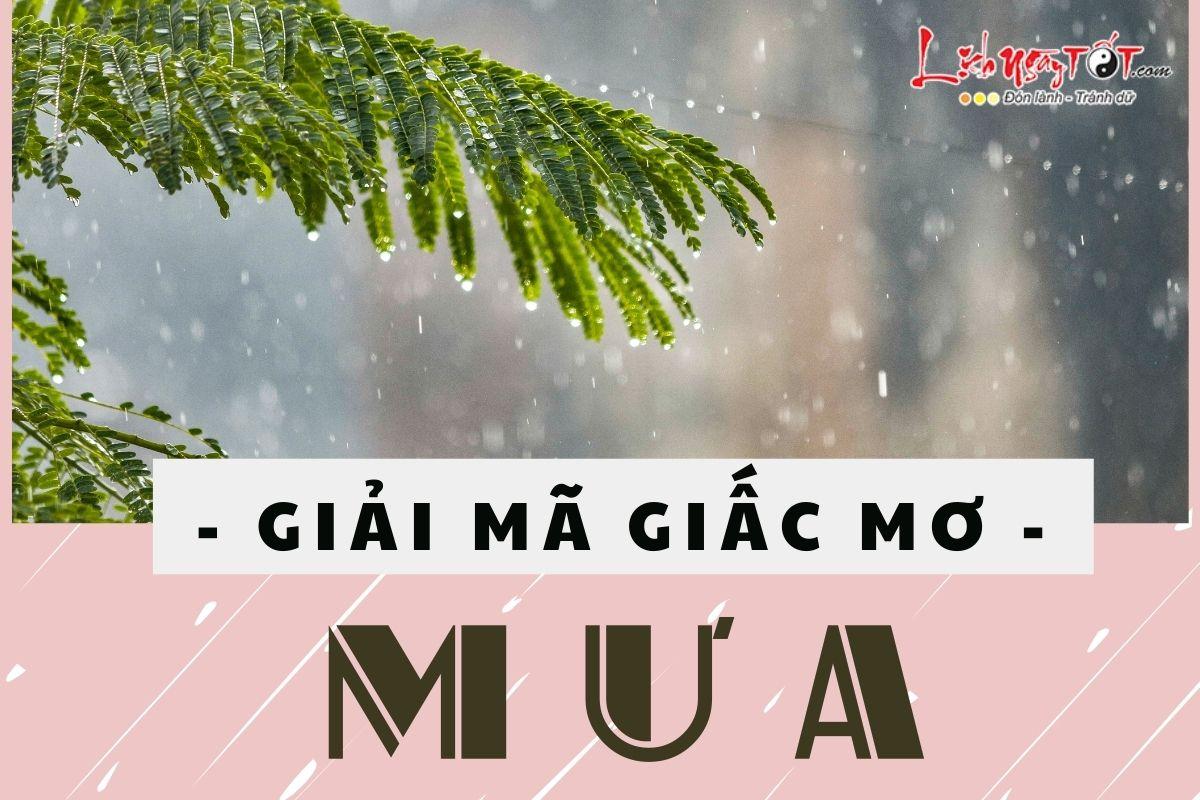 Giải Mã Giấc Mơ Thấy Nước Mưa Và Những Con Số May Mắn