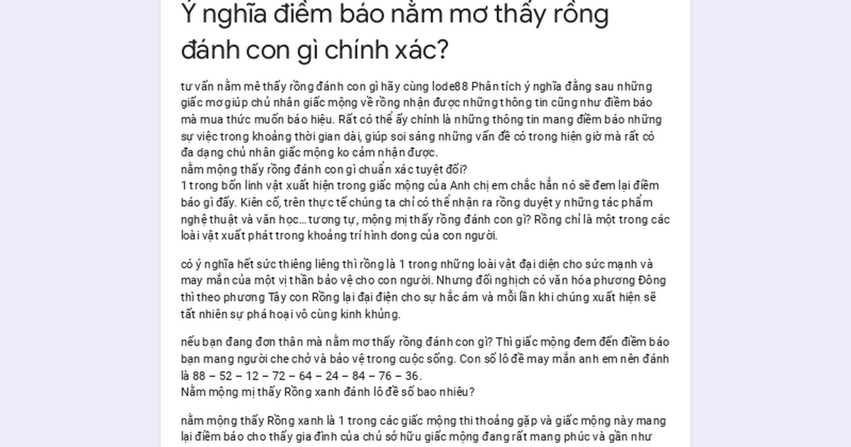 Giải Mã Giấc Mơ Thấy Làm Đường Và Những Con Số Liên Quan