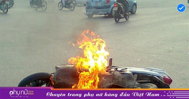 Mơ thấy xe máy của mình bị cháy